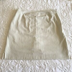 EP‎ Pro Golf Skort Off White Beige Size 8 Side Zip  Length 19" Stretch Pockets
